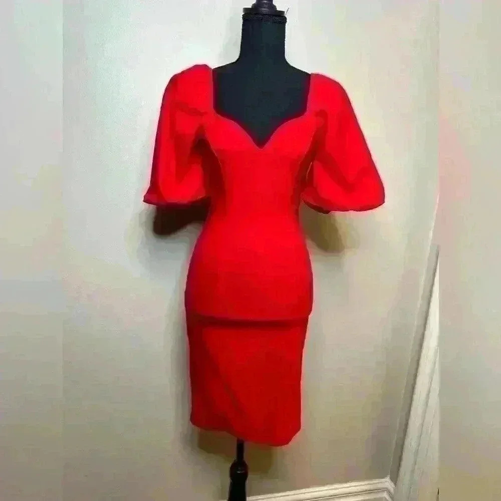 NWT Red body con dress